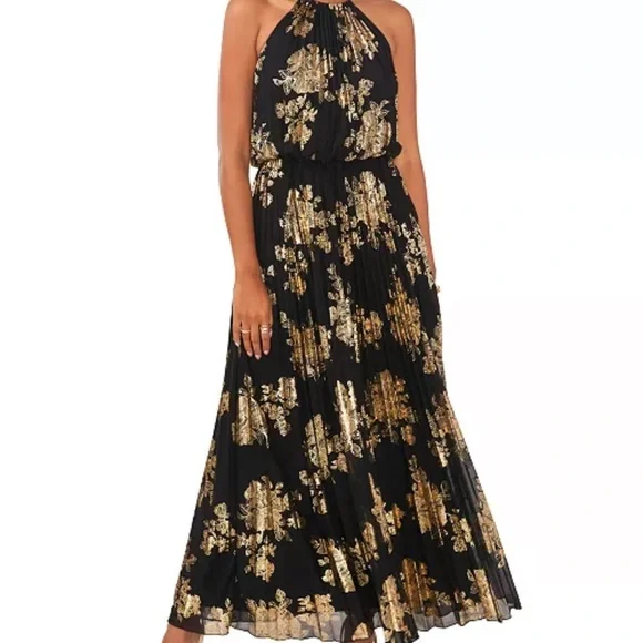 green emerald velvet dress Nyx Plunging Halter Maxi Dress